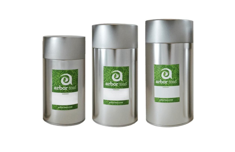 Teaware Arbor Teas | Arbor Teas Double Lid Storage Tin